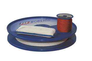 Polyester 8gefl. 4mm weiß Spule zu 200m 