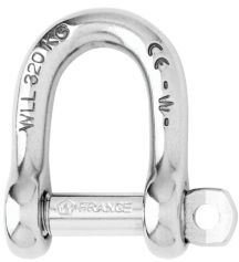 Schäkel gerade m. Bolzen 4mm