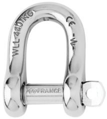 Schäkel gerade Bolzen 4mm unverlierbar