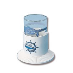 Gläserhalter Saugboden weiß             