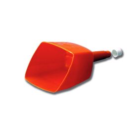 Schöpfkelle m. Trichter orange          