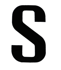 Buchstabe S schwarz Standart