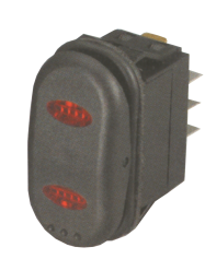 Wippschalter Ein/Aus/tast 5-polig       