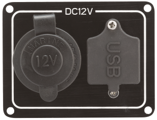 Paneel 12V mit USB-Buchse               