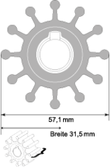 Impeller Neopren 4568-0001              