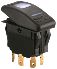 Schalter IP66 Tast/Aus/Tast 3-pol.      