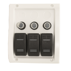 Schaltpaneel 3-fach, weiß, IP65         