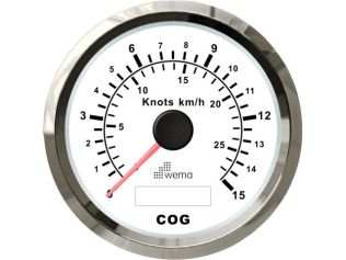 WEMA, GPS Speedometer bis 15Knt., 85mm