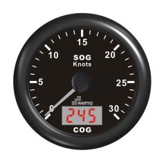 WEMA, GPS Speedometer bis 30Knt., 85mm