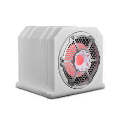 Subwoofer mit Gehäuse 10" weiß mit LED / NXL-10SUBLD/W
