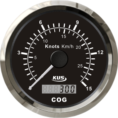 KUS, GPS Speedometer bis 15 Knt., 85mm