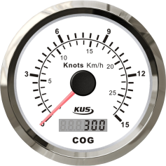 KUS, GPS Speedometer bis 15 Knt., 85mm
