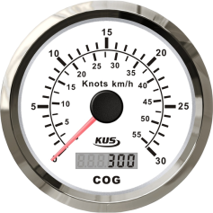 KUS, GPS Speedometer bis 30 Knt., 85mm