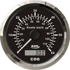KUS, GPS Speedometer bis 60 Knt., 85mm