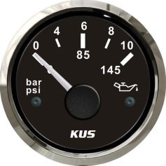 Öldruckanzeige 10 bar schwarz