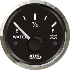 Tankanzeige Wasser schwarz