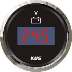 Voltmeter digital schwarz