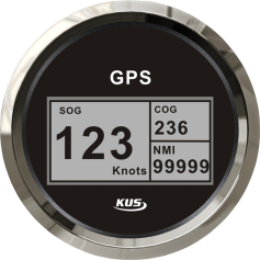 KUS, GPS Speedometer digital, 85mm, schwarz