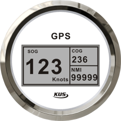 KUS, GPS Speedometer digital, 85mm, weiß