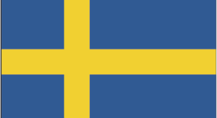 Flagge Schweden 20 x 30cm               