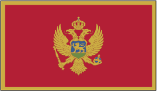 Flagge Montenegro 20 x 30cm             