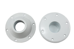 Tischrohrhalter weiß155mm               