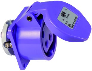 Einbausteckdose 2-polig 32Amp.          