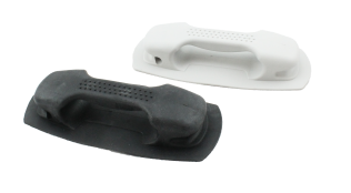PVC-Griff gerade grau                   