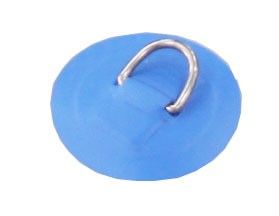 Niro-Ring mit Grundplatte blau